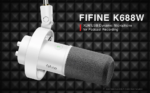 ไมโครโฟนไดนามิก FIFINE K688 USB XLR พร้อมไฟ RGB (4)