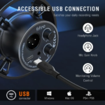 ไมโครโฟนไดนามิก FIFINE K688 USB XLR พร้อมไฟ RGB (6)